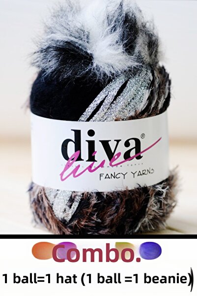 Diva İplik Combo 29 - (Outlet) - Export Surplus Pom-Pom Gift Beanie Cap (1 Ba...