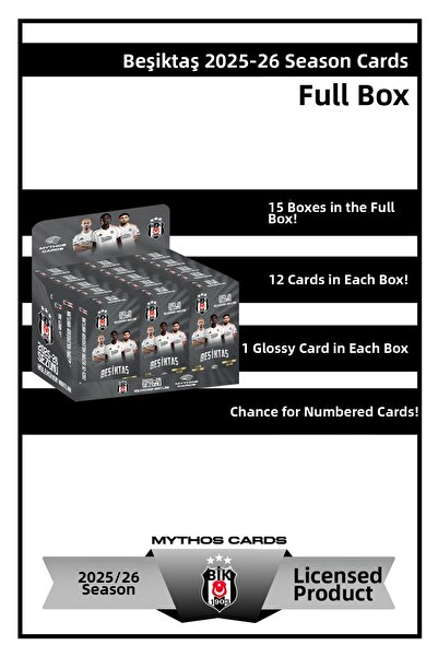 Beşiktaş 2025-26 Season Cards - Full Box