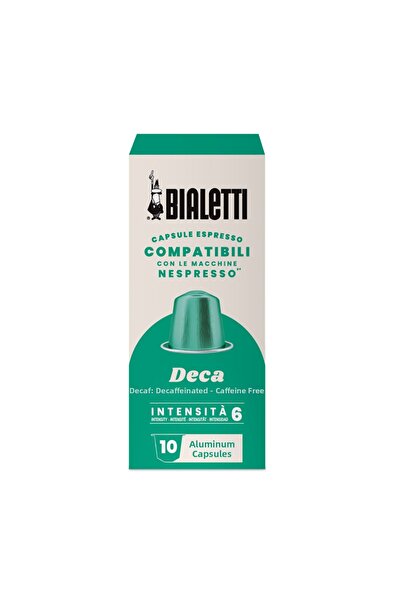 Bialetti Nespresso Compatible Decaffinato Capsule 10 Pieces -N