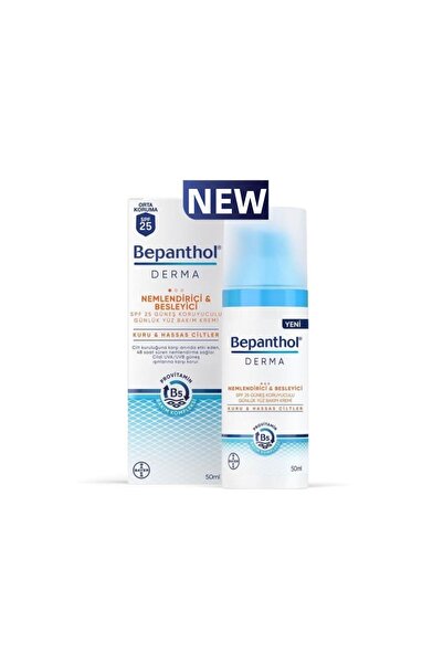 Bepanthol Derma Moisturizing & Nourishing Daily Face Care Cream with Spf 25 S...
