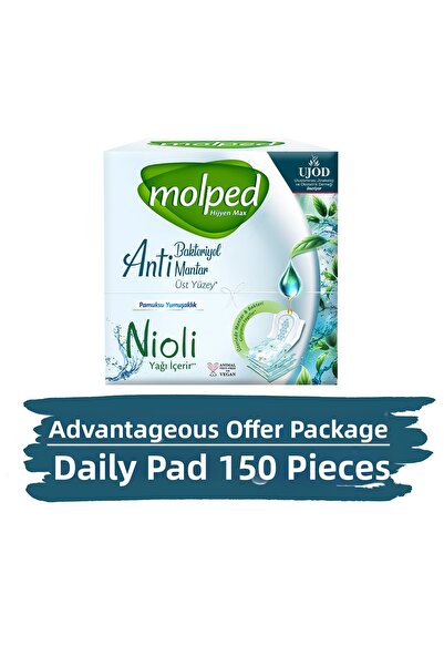 Molped حزمة الفرصة المميزة للحفاضات اليومية هيجين ماكس 150 قطعة