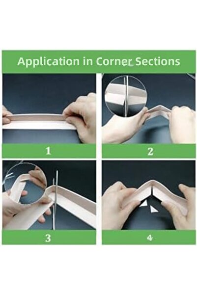 Yıldızan Esnshop Bathroom Bathtub Kitchen Sink White Water Sealing Tape Water...