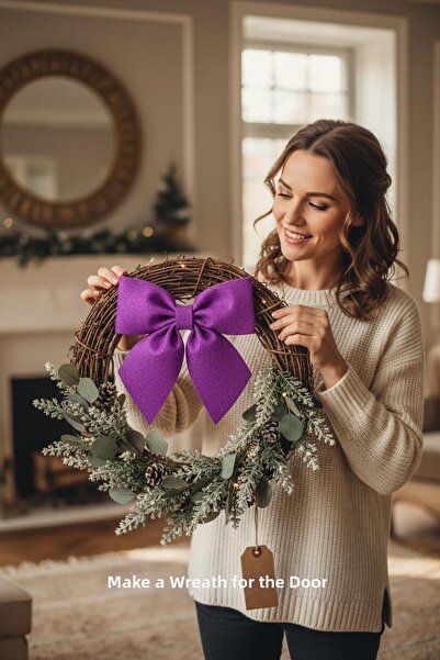 Cadde Süs Готова панделка с блестяща Ева панделка 25 см x 25 см