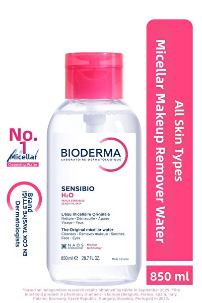 Bioderma Sensibio H2O мицеларен препарат за премахване на грим за чувствителн...
