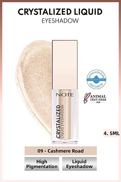 NOTE Crystalized Liquid Eyeshadow Liquid Metallic Eyeshadow - 09 Cashmere Road
