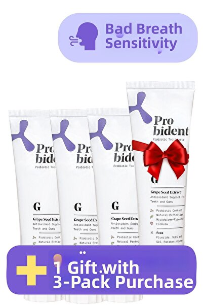 Probident Active Probiotic 3 1 Grape Seed - Fluoride-Free Toothpaste Package