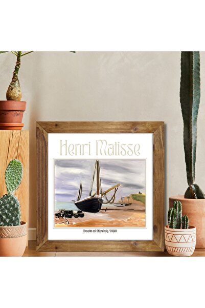 Tuba Decor Wooden Framed Square Tableau Matisse