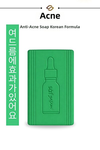 Safyaşam صابون أكنيا المضاد لحب الشباب، سيروم حب الشباب، صابون فعال للرؤوس ال...