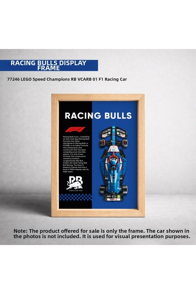 HOMEPACK Racing Bulls F1 Lego Exhibition Frame, Exhibition Board Speed Champi...