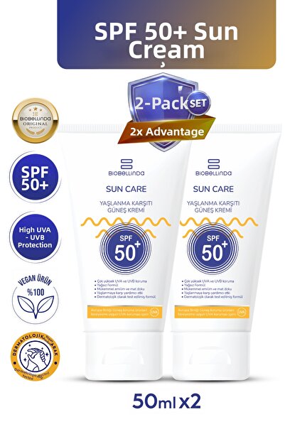 BioBellinda Anti-Aging & Anti-Blemish Sunscreen 50 Spf 50 ml (Set of 2)