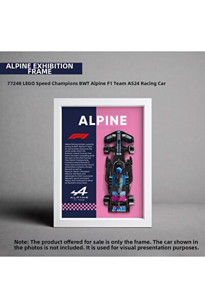 HOMEPACK Alpine F1 Lego Exhibition Frame, Exhibition Chart, Speed Champions A...