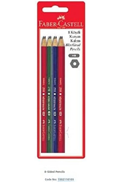 Nacario Nrcrioshop Lead Pencils 8-Pack with Erasers 1201248