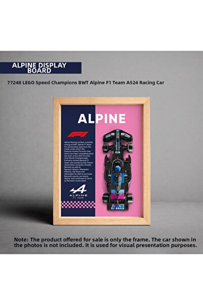 HOMEPACK Alpine F1 Lego Exhibition Frame, Exhibition Chart, Speed Champions A...