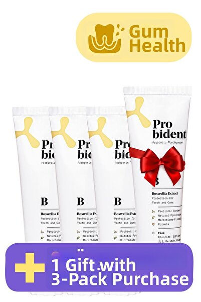 Probident Active Probiotic Toothpaste - 3 in 1 Fluorine Package, Natural Fluo...