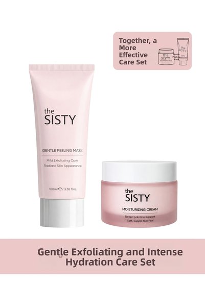 the SISTY Gentle Peeling & Moisture Care Set (Peeling Mask + Moisturizing Cre...