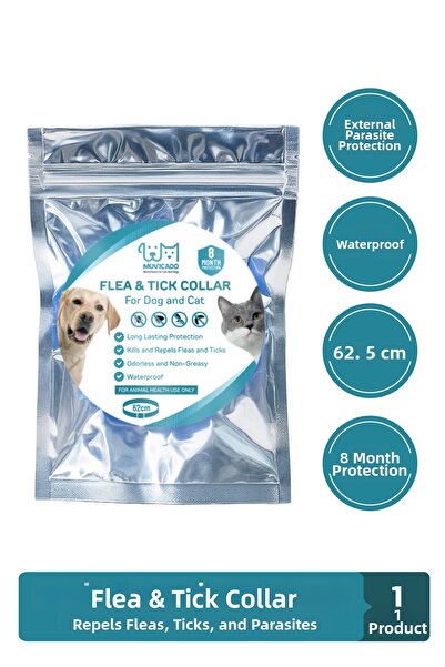 muvicado Cat Dog External Anti-Parasite Flea Tick Prevention Collar Flea Coll...