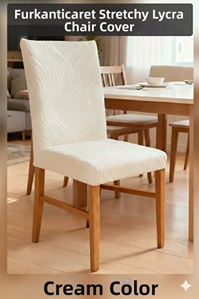 FurkanTicaret Chair Cover - Flexible Lycra Elastic Washable Kitchen and Dinin...