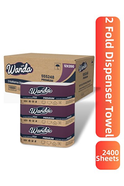 Wanda soft 🥇   منشفة ورقية فاخرة قابلة للطي على شكل حرف Z مقاس 21×24 |   240...