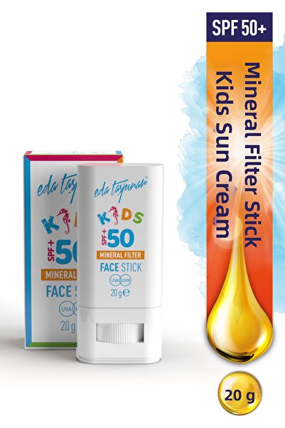 Eda Taşpınar عصا واقية من الشمس للأطفال بعامل حماية من الشمس 50+ مع فلتر معدن...