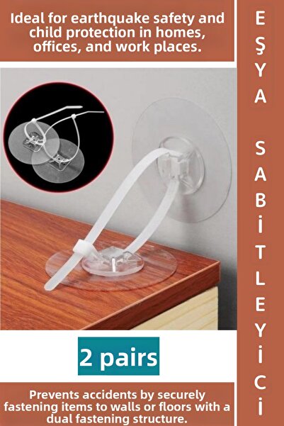 Wintoup جهاز تثبيت الأثاث ذاتي اللصق من نوع Deprem لغرفة الأطفال والمكتب ومكا...