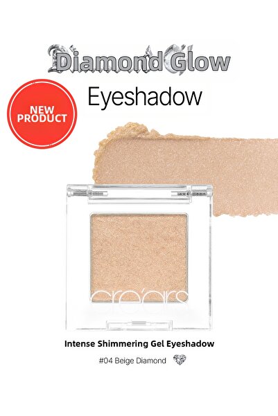 Cre'ars Intense Shimmer Gel Single Eyeshadow Diamond Glow Eyeshadow 04 Beige ...