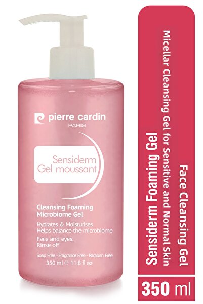 Pierre Cardin جل سينسيديرم الرغوي للبشرة الحساسة والعادية، جل تنظيف الوجه بال...