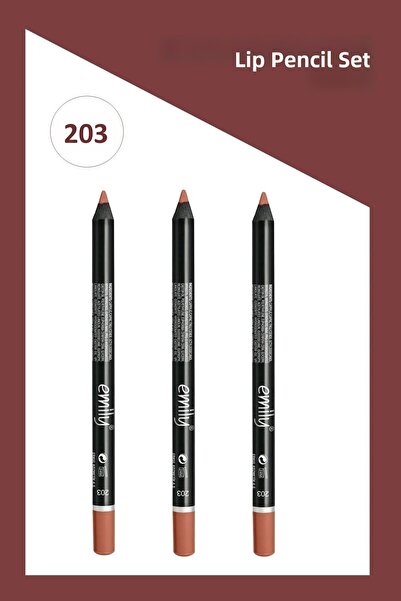 Golden Rose قلم الشفاه إميلي رقم: 203 - 3 قطع