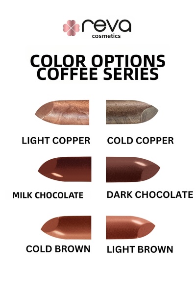 REVA أحمر شفاه لامع – أحمر شفاه لامع براق بمكونات نباتية ونظيفة، بلون الشوكول...