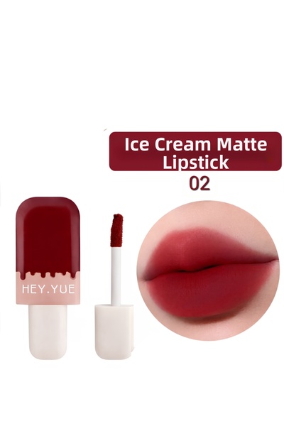 Kozmetik Hey.Yue 02 Matte Liquid Lipstick Silky Look – Long-Lasting, Velvety ...