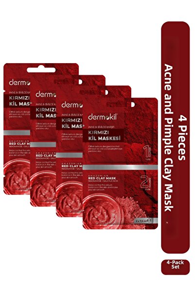 Dermokil Anti-Acne and Blackhead Clay Mask Set of 4