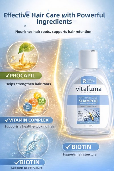 Vitalizma Anti Hair Loss&Vitamin Complex Shampoo 8681677020236