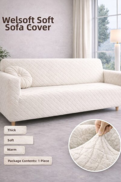 coverbox Husă pentru canapea cu 3 locuri din elastic Welsoft moale |   Husă p...