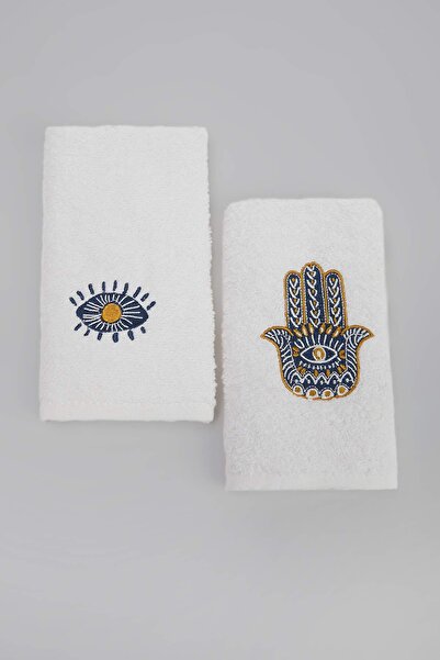 TRENDYOLMİLLA HOME Σετ 2 Κεντημένες Πετσέτες Χεριών 30x50 εκ. TPHSS26HVL00003