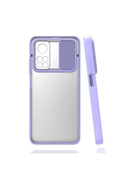 noktaks Xiaomi Mi 10t Pro 5g Kılıf Kamera Sürgü Mat Arka Yüzey Renkli Çerçeve...
