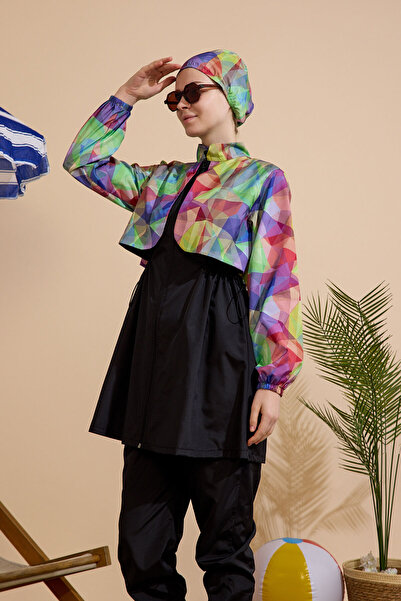 GAVLİA Women's Hijab Swimsuit 3-Piece Set - Full Coverage with Zipper..