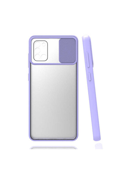 noktaks Samsung Galaxy A31 Kılıf Kamera Sürgü Mat Arka Yüzey Renkli Çerçeve L...