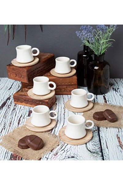 DDATELİER طقم فناجين قهوة تركية فاخرة لـ 6 أشخاص