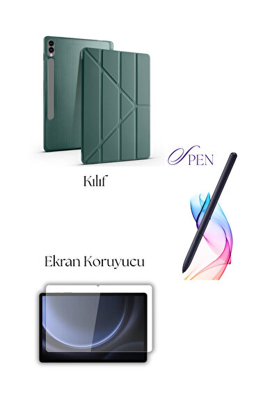 Fuchsia حافظة تابلت متوافقة مع جهاز جالاكسي تاب إس 9 بلس / إس 9 إف إي بلس مع ...