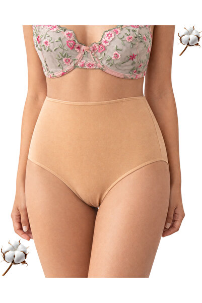 UN REAL 3 قطع سراويل داخلية باتو مقاس كبير بخصر عالٍ - مزيج من القطن المودال،...