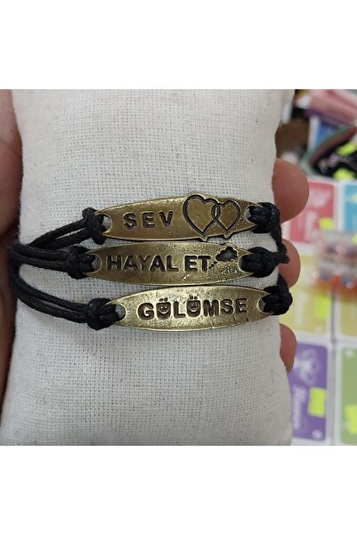 misobaby أحب، تخيل، ابتسم سوار متعدد مضفر