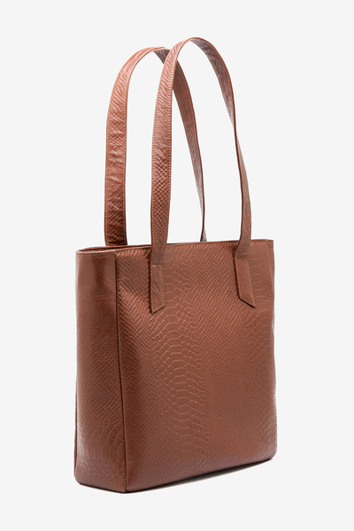 fubileather Hakiki Deri TOTE Omuz ve Kol Çantası