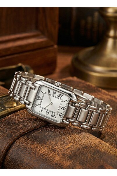 LUNA Eyewear Gümüş Çelik Minimal Vintage Paslanmaz Kararmaz 1 Atm Kutu ve Pil...