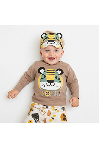 MİLAYS LİFE HOME COLLECTİON 100% Cotton 3-Piece Pajama Sets with Eye Mask Cha...