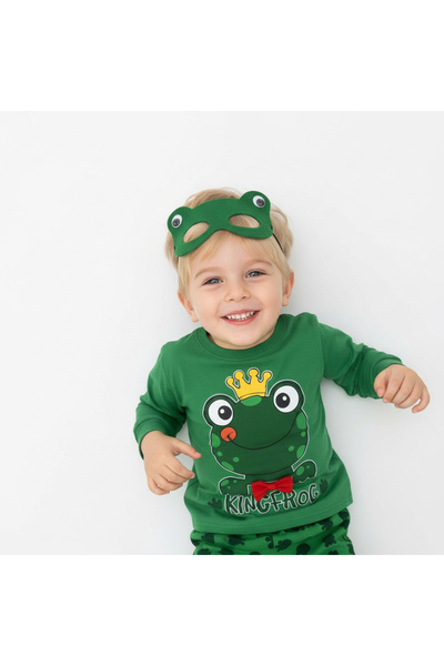 MİLAYS LİFE HOME COLLECTİON 100% Cotton 3-Piece Pajama Sets with Eye Mask Cha...