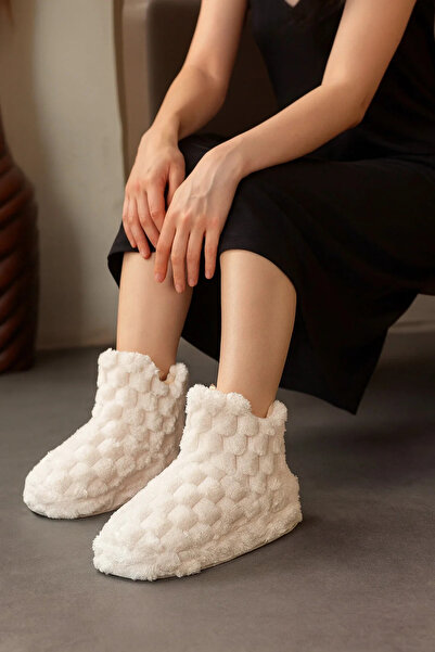 Behtah Kundura New Season Women's Slippers - Woolen, Thick Soled Home Boots