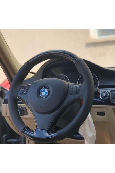 M&R OTO KILIF AKSESUAR Bmw Piano Black Deri Direksiyon Kılıfı
