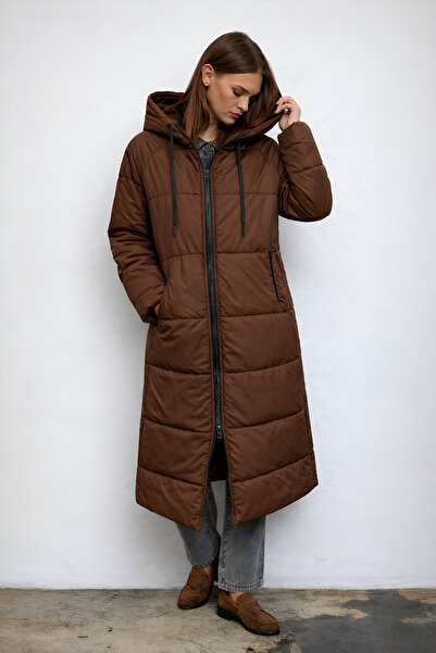 QANU Luna Inflatable Coat Brown