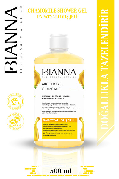 Bianna Papatya Özlü Hassas Ciltler İçin Doğal Ferahlık Veren Yatıştırıcı Vücu...