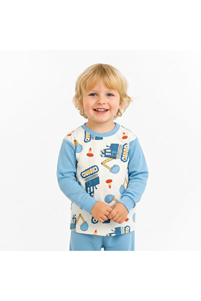 MİLAYS LİFE HOME COLLECTİON SET DE PIJAMĂ COLORATĂ 100% BUMBAC CU IMPRIMARE P...