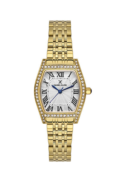 Daniel Klein ساعة نسائية فاخرة من الفولاذ المقاوم للصدأ مطلية بالذهب DK.1.141...